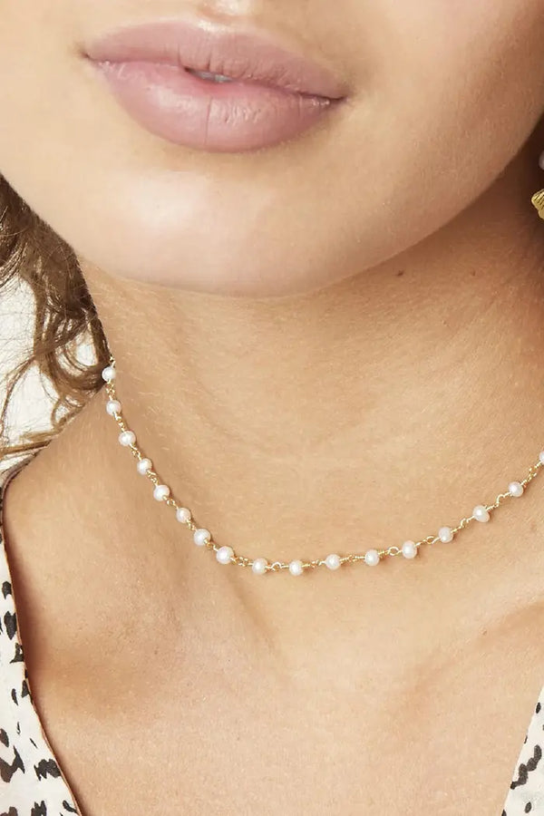 Kupfer Perlen - Halskette