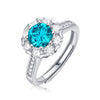 Brillant Moissanit Blume - Ring