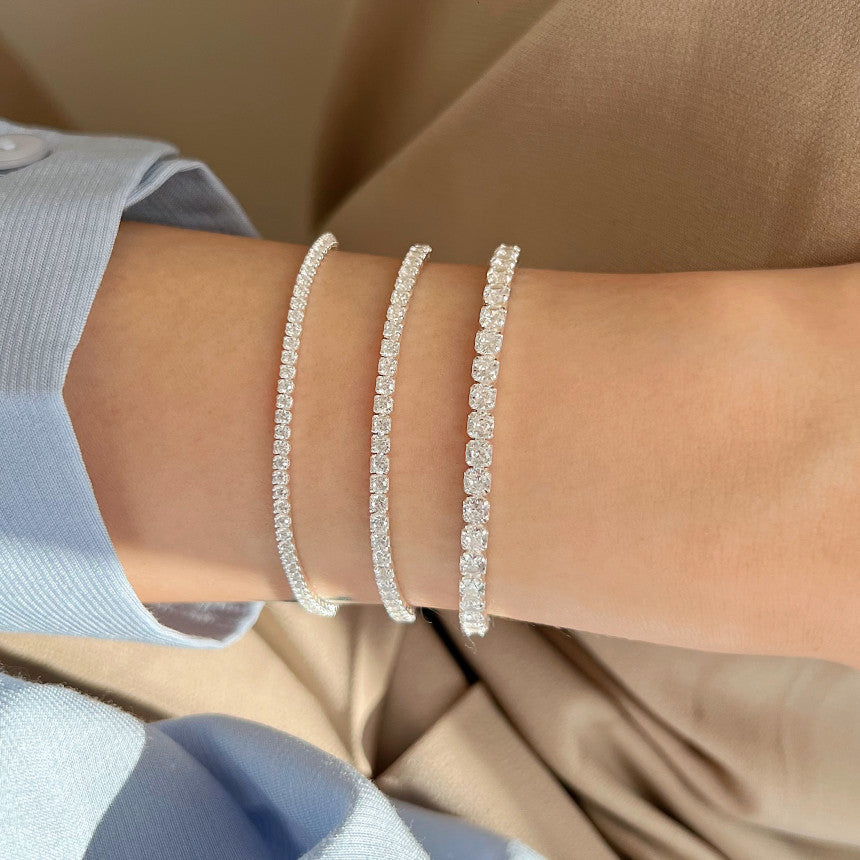 Glamour Silber Zirconia - Armband