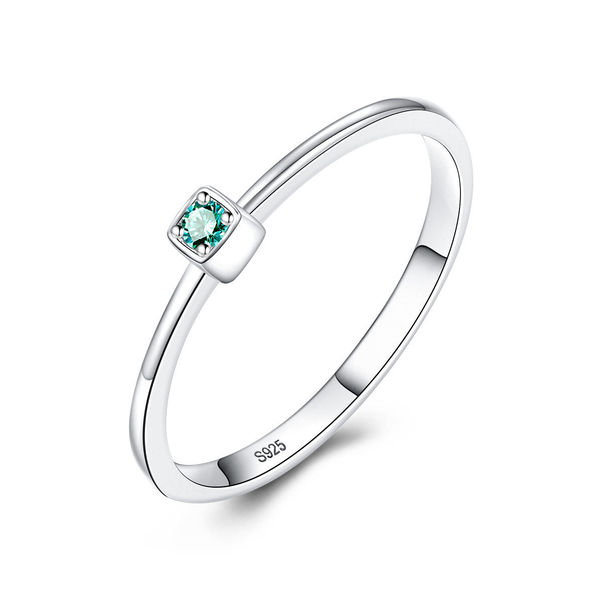 Brillant grüner Zirkon - Ring