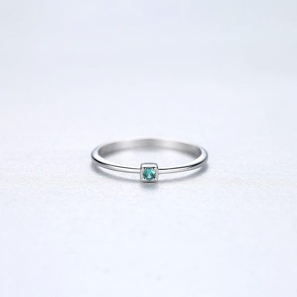 Brillant grüner Zirkon - Ring